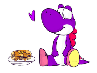 Purple Pancake Yoshi