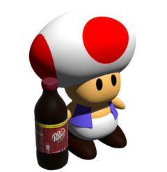 Toad with Dr.Pepper
